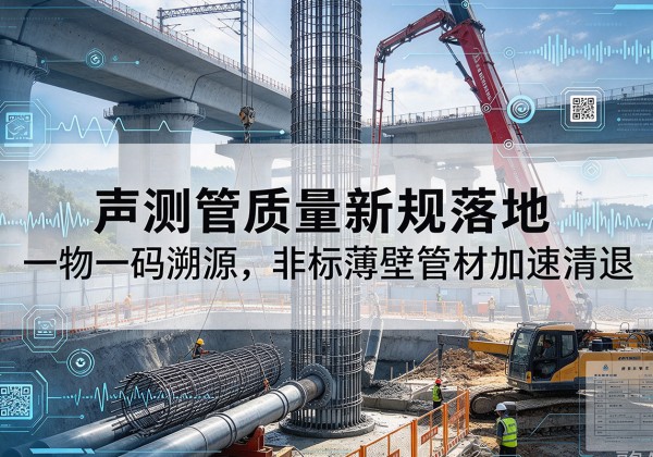 新抚声测管质量新规落地，一物一码溯源，非标薄壁管材加速清退